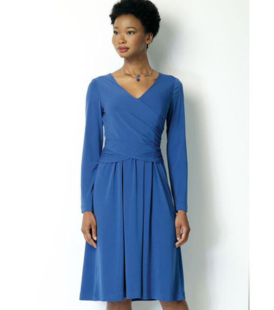 Butterick B6168 Surplice Dress w Fitted Midriff Sz 6-14 14-22 UNCUT Pattern